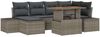 vidaXL Garten Essgruppe mit Kissen 7 pcs Grau und Braun 3349985 Bild 2