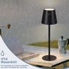 ZMH Kabellose Akku-Nachttischlampe, 2er-Pack – 2600 mAh LED-Tischlampe für den Außenbereich, wiederaufladbar, Touch-Steuerung, schwarze USB-Akkulampe Bild 5