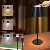 ZMH Kabellose Akku-Nachttischlampe, 2er-Pack – 2600 mAh LED-Tischlampe für den Außenbereich, wiederaufladbar, Touch-Steuerung, schwarze USB-Akkulampe Bild 3
