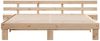 vidaXL Bettrahmen mit Kopfteil Braun 200 x 200 cm Massives Kiefernholz 3385676 Bild 5