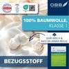 OBB Daunenbettdecke + Kopfkissen Edition 125 Jahre, Bettendeckenset 2teilig, für Sommer oder Winter, Füllung: Bettdecke: 90% Daunen, 10% Federn, Kopfkissen: 90% Federn, 10% Daunen, Bezug: 100% Baumwolle, Decke mit Kissen 135x200 oder 155x220 cm, Made i... Bild 3
