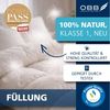 OBB Daunenbettdecke + Kopfkissen Edition 125 Jahre, Bettendeckenset 2teilig, für Sommer oder Winter, Füllung: Bettdecke: 90% Daunen, 10% Federn, Kopfkissen: 90% Federn, 10% Daunen, Bezug: 100% Baumwolle, Decke mit Kissen 135x200 oder 155x220 cm, Made i... Bild 4