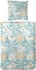 Westminster Biber Bettwäsche 135x200 Blätter Blüten beige mint sand 172169-57 Bild 3