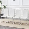 BBWL Esszimmerstuhl 2er Set Esszimmerstühle Freischwinger (Kunstleder Bogenform ergonomisch), für Esszimmer, Küche und Homeoffice Bild 4