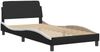 vidaXL Bett mit Matratze "Dover" Schwarz und Weiß 100x200 cm Kunstleder 3208362 Bild 4