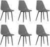 vidaXL Esszimmerstühle 6 Stk. Grau PP 3082343 Bild 2