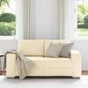 vidaXL Zweisitzer-Sofa Creme 160x77x82 cm Cordstoff 4105195 Bild 3