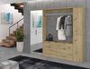 Garderobe mit Spiegel Line-Up in Eiche 212 x 193 cm Bild 5