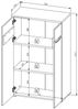 Aktenschrank >Memphis< in Artisan Eiche Dekor / Graphit - 75x122x38 (BxHxT) Bild 4