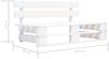 vidaXL Outdoor-Bank Paletten Holz Weiß 45759 Bild 5