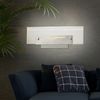 2er Set LED Wandleuchte, Chrom, Acryl klar, Schalter, L 26 cm Bild 4