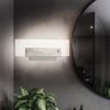 2er Set LED Wandleuchte, Chrom, Acryl klar, Schalter, L 26 cm Bild 5
