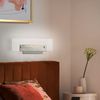 2er Set LED Wandleuchte, Chrom, Acryl klar, Schalter, L 26 cm Bild 2