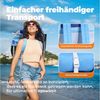 HOMECALL Klappstuhl Strandstuhl Leicht Klappbar Camping, 5-fach verstellbare Rückenlehne (Bis150KG Aluminiumrahmen, groBe Kuhitasche und Aufbewahrungstasche, 2 St), Seitentaschen, Kopfstütze, Schultergurten, Handtuchhalter Bild 4