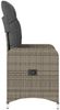 vidaXL Gartensessel Verstellbar mit Kissen Grau Poly Rattan 365682 Bild 5