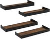 LuxusKollektion Küchenorganizer-Set Rustikales Wandregal-Set mit 4 Stück, Schweberegal Bild 4