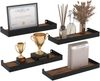 LuxusKollektion Küchenorganizer-Set Rustikales Wandregal-Set mit 4 Stück, Schweberegal Bild 3