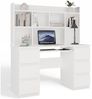 Raumhirsch Furniture Schreibtisch mit Tastaturauszug, Bürotisch, BüroBürotisch (Maße 130 x 146 x 51 cm, viel Stauraum), Modernes Design, Robuste Konstruktion Bild 2