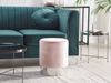 Pouf Samtstoff rosa ⌀ 36 cm BRIGITTE Bild 3