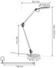 Lindby Schreibtischlampe Nyxaris, LED, Kunststoff Alu Farbwechsel warmweiß / tageslicht IP20, 1 x 6,6, W LED, Farbwechsel warmweiß / tageslicht Bild 4