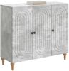 vidaXL Sideboard Betongrau 89 x 34,5 x 80 cm Holzwerkstoff 894188 Bild 2