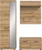 Garderobenkombination (B/H/T: 167x197x40 cm) in Evoke Oak Nachbildung Bild 2