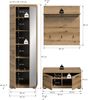 Garderobenkombination (B/H/T: 167x197x40 cm) in Evoke Oak Nachbildung Bild 4