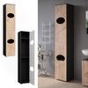 Wäscheschrank Irma Anthrazit/Goldkraft Eiche 37.2 x 192 cm Vicco Bild 2