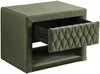 Vente-unique - DANIELE Bedside table SamtStoff Grün - B 35 cm x H 41 cm x L 50 cm Bild 4