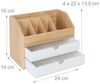 Relaxdays Schreibtisch Organizer Bambus Bild 4