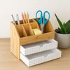 Relaxdays Schreibtisch Organizer Bambus Bild 2