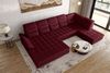 99rooms Toscana Wohnlandschaft Velours VOGUE Bordeaux Links Bild 3