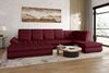 99rooms Toscana Wohnlandschaft Velours VOGUE Bordeaux Links Bild 1