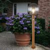 Außenleuchte, Stehlampe, Holzoptik, Bewegungsmelder, H 100cm Bild 4