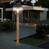 Außenleuchte, Stehlampe, Holzoptik, Bewegungsmelder, H 100cm Bild 2