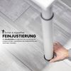 bümö höhenverstellbarer Schreibtisch 160x80 cm in Ahorn, Gestell silber - PC Tisch höhenverstellbar & groß, höhenverstellbarer Tisch Büro, großer Computertisch verstellbar, Y-Serie, YS-16-3-S Bild 3