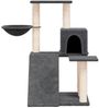 vidaXL Kratzbaum mit Sisal-Kratzsäulen Dunkelgrau 82 cm 171662 Bild 3