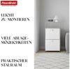 Floordirekt Mehrzweckregal Concept Epure MK-120, B50 × T40 × H100 cm, verschließbar Fächer, modular, Aufbewahrungsregal mit verchromtem Metallgestell, Design Regal Bild 3