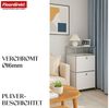 Floordirekt Mehrzweckregal Concept Epure MK-120, B50 × T40 × H100 cm, verschließbar Fächer, modular, Aufbewahrungsregal mit verchromtem Metallgestell, Design Regal Bild 2