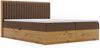 GRAINGOLD Forest Bett 180x200, Boxspringbett mit zwei Bettkästen, Velvet-Stoff, mit Kopfteil, Braun Bild 2