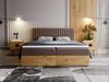 GRAINGOLD Forest Bett 180x200, Boxspringbett mit zwei Bettkästen, Velvet-Stoff, mit Kopfteil, Braun Bild 3