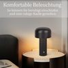 LED Tischlampe Akku 2W Schwarz Bild 3