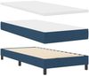 vidaXL Boxspringbett mit Kopfteil Blau 200 x 100 cm Stoff 3341096 Bild 3