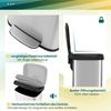 68L Küche Mülleimer mit Sanft Schließendem Deckel & Desodorierungsfach Abfalleimer Silber Bild 4
