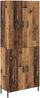 Highboard, BuffetSchrank, Büroschrank Wandmontiert Altholz 69,5 x 34 x 180 cm Holzwerkstoff Bild 2