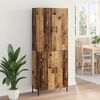 Highboard, BuffetSchrank, Büroschrank Wandmontiert Altholz 69,5 x 34 x 180 cm Holzwerkstoff Bild 4