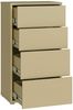 Forte Alice Springs Kommode 50 60, modern-minimalistisch, 4 Schubladen, Wohn-/Schlafzimmer, Holzwerkstoff, Buttergelb, 54,8 cm breit x 99,1 cm hoch x 34,9 cm tief Bild 4