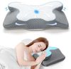 HAUSS SPOLE Nackenstützkissen Nackenkissen Nackenstützkissen Schlafkissen Stress abbauen, Kopfstütze, Füllung: Memory Foam, Bezug: Baumwolle, Seitenschläfer, Bauchschläfer, Rückenschläfer, mit Memory-Schaum, Ergonomisches Schlafkissen atmungsaktiver wa... Bild 4