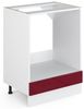 Herdumbauschrank R-Line Rot Hochglanz 60 cm ohne Arbeitsplatte Vicco Bild 5