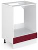 Herdumbauschrank R-Line Rot Hochglanz 60 cm ohne Arbeitsplatte Vicco Bild 4